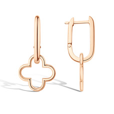 Серебряные серьги «Четыре лепестка удачи»