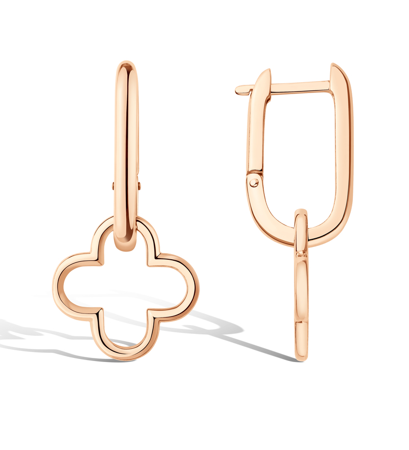 Серебряные серьги «Четыре лепестка удачи»