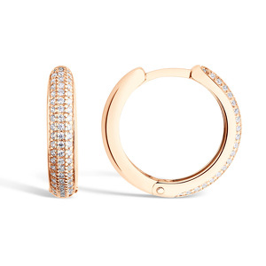 Серебряные серьги с фианитами