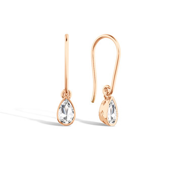 Серебряные серьги с горным хрусталем