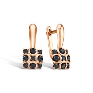 Серебряные серьги с шпинелями