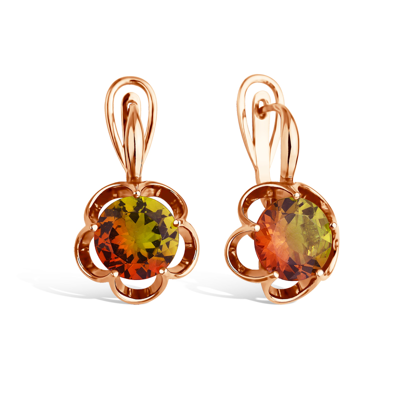 Серебряные серьги с султанитом