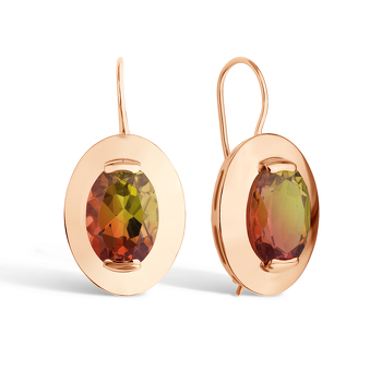 Серебряные серьги с султанитом