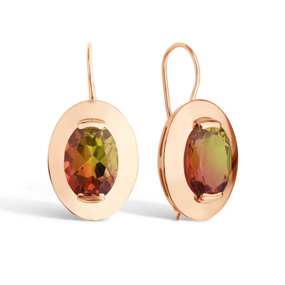 Серебряные серьги с султанитом