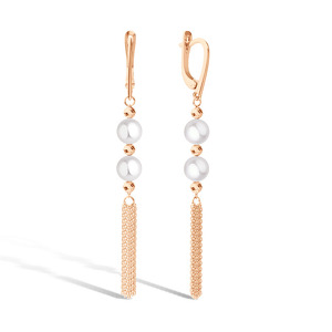 Серебряные серьги с жемчугом