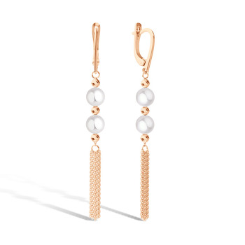 Серебряные серьги с жемчугом