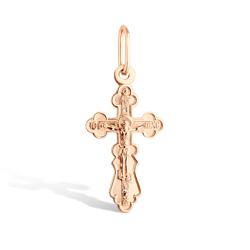 Серебряный крест в золочении