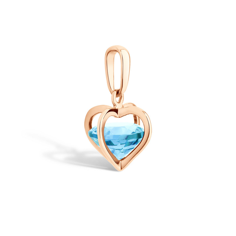 Серебряная подвеска с топазом