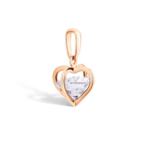 Серебряная подвеска с фианитом