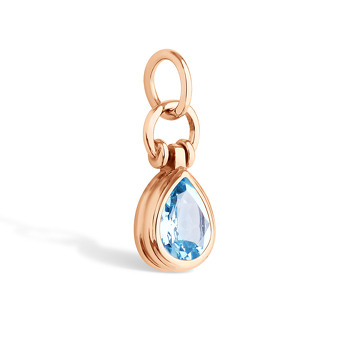 Серебряная подвеска с топазом