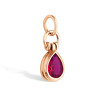 Серебряная подвеска с рубином