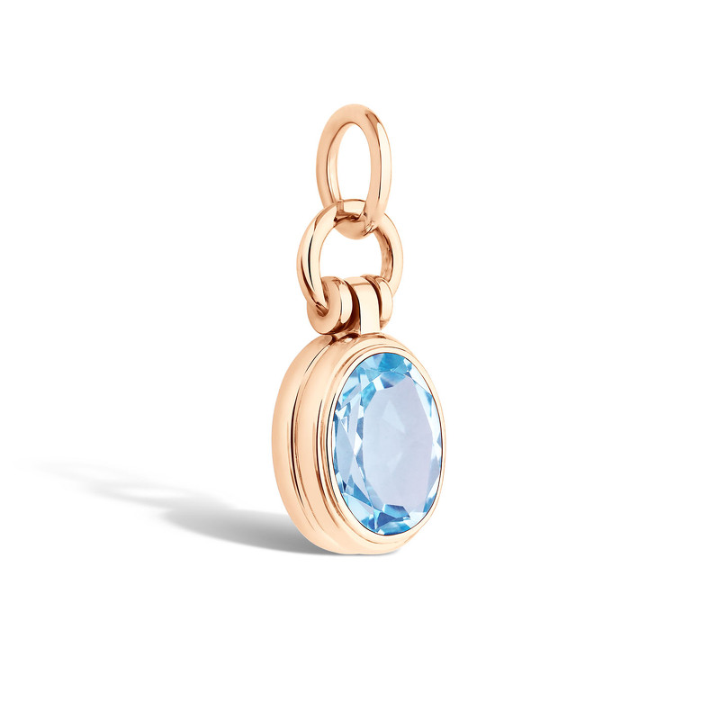 Серебряная подвеска с топазом