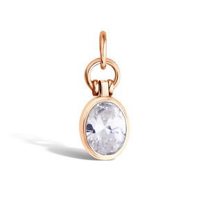 Серебряная подвеска с фианитом