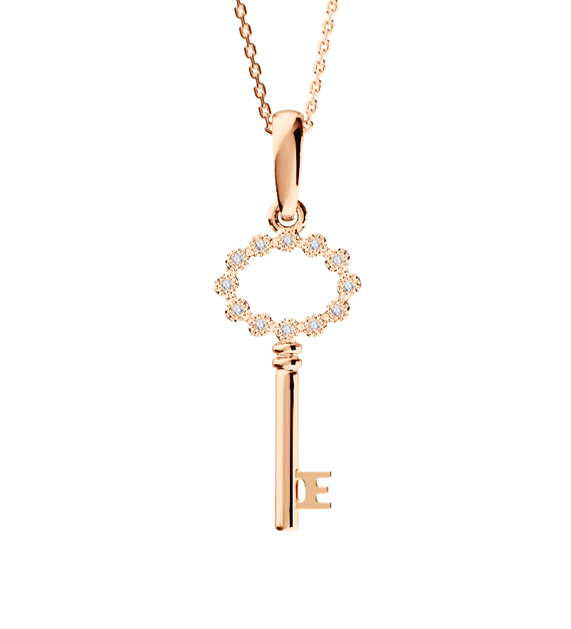 Серебряная подвеска с бриллиантами