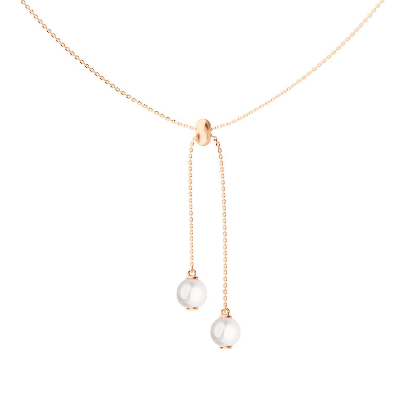 Серебряное колье с жемчугом