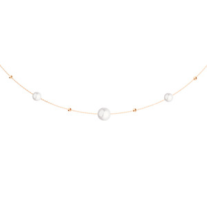 Серебряное колье с жемчугом