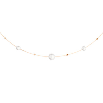 Серебряное колье с жемчугом