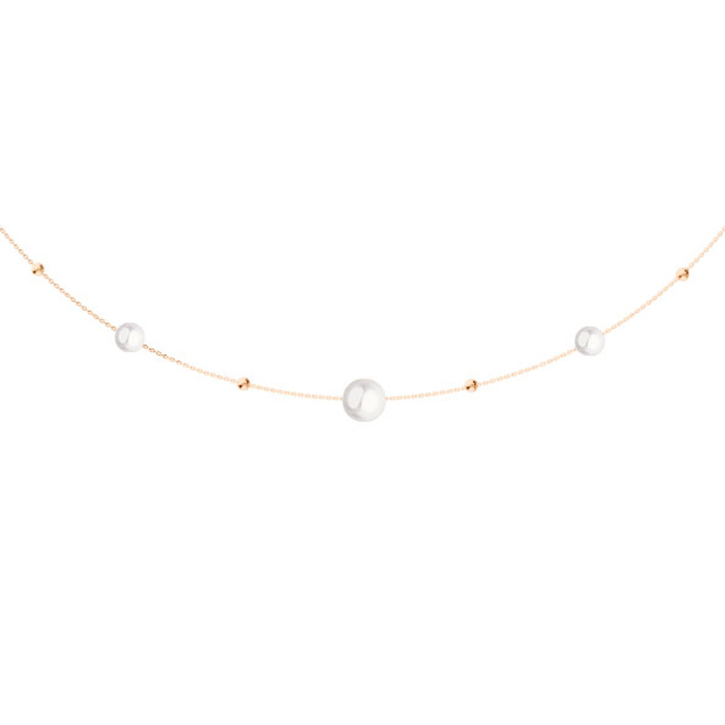 Серебряное колье с жемчугом