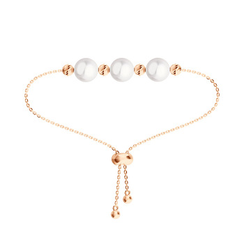 Серебряный браслет с жемчугом