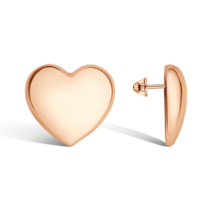 Серебряные серьги-пусеты «Нежность»