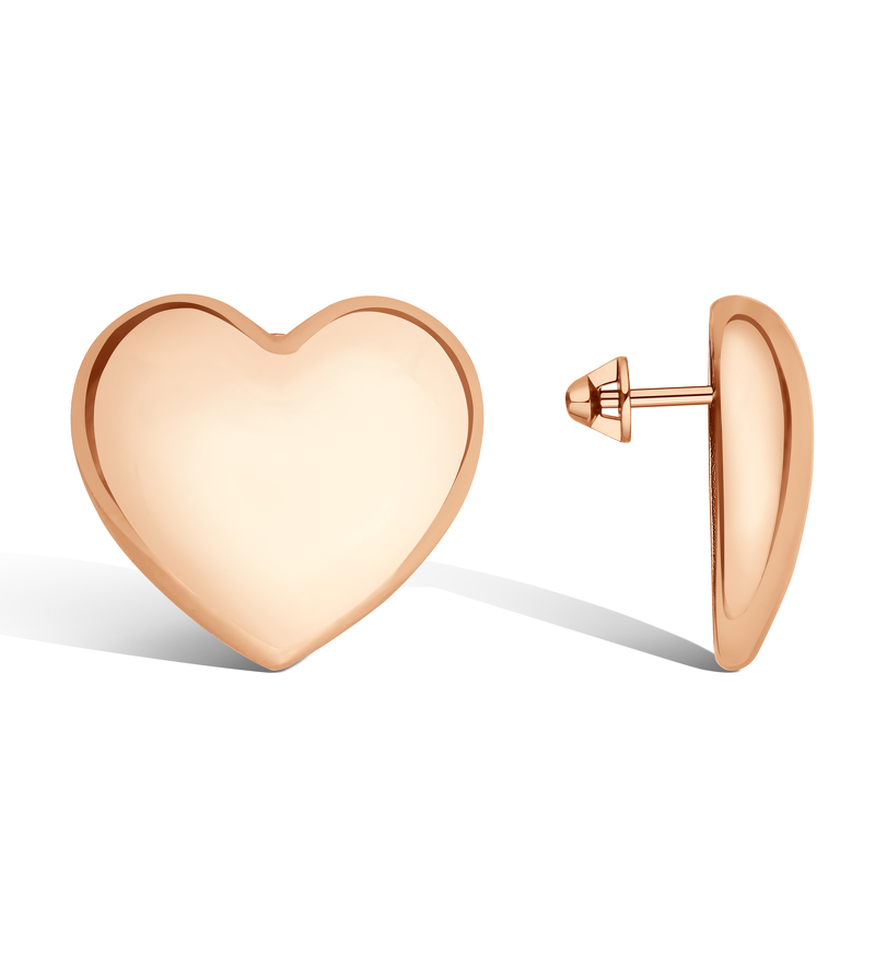 Серебряные серьги-пусеты «Нежность»