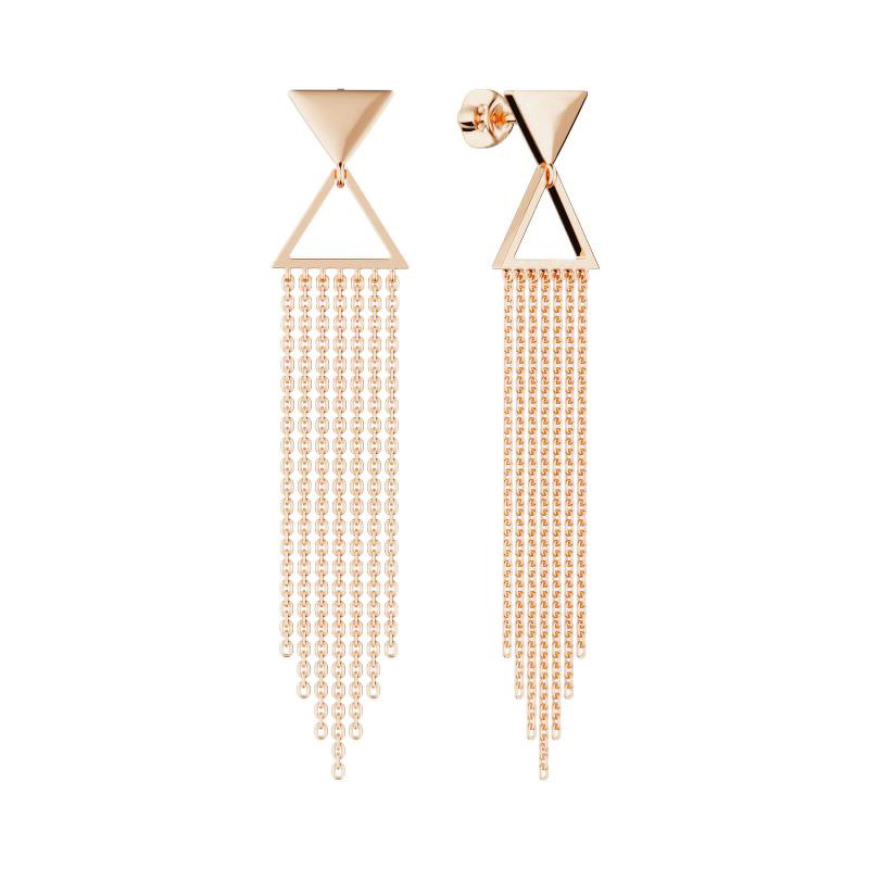 Серебряные серьги-пусеты