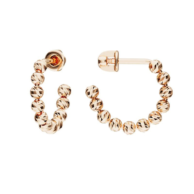 Серебряные серьги-пусеты «Дорика»