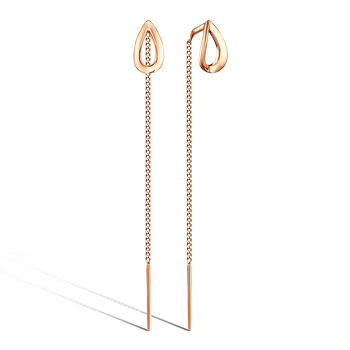 Серебряные серьги-продевки 80-5239