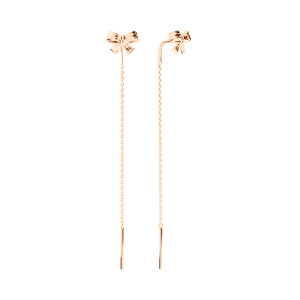 Серебряные серьги-продевки «Линии света»