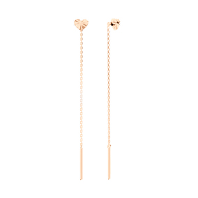 Серебряные серьги-продевки «Линии света»