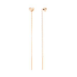 Серебряные серьги-продевки «Линии света»