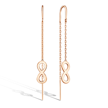 Серебряные серьги-продевки 80-5244