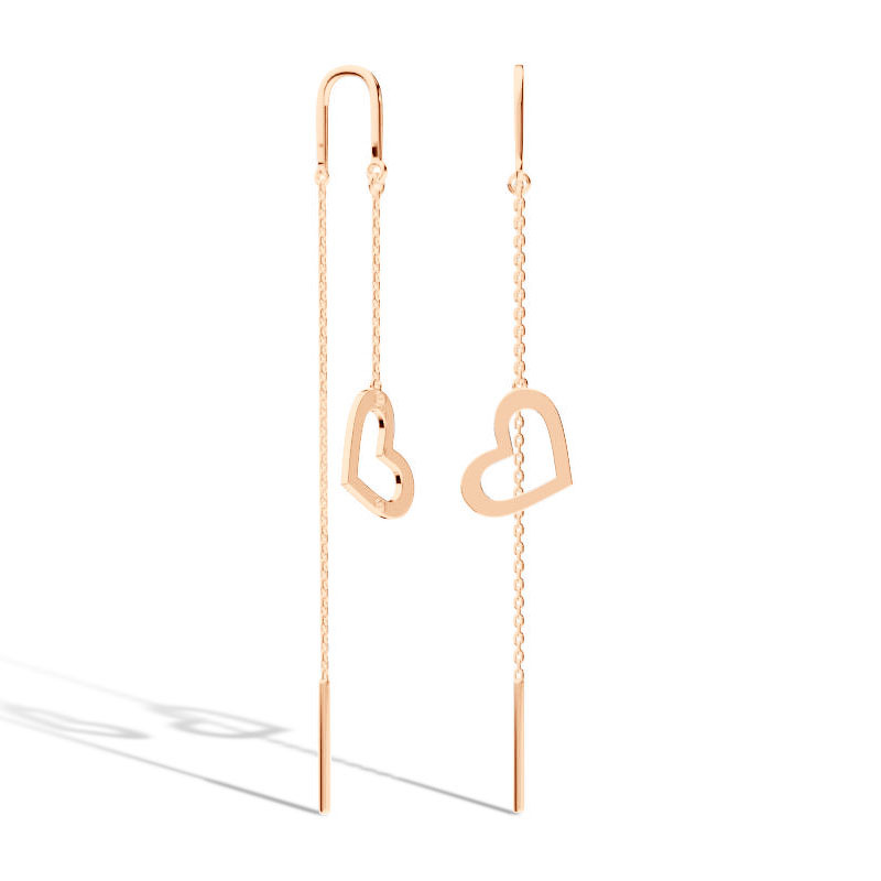 Серебряные серьги-продевки