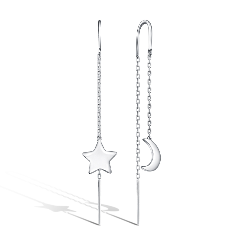 Серебряные серьги-продевки