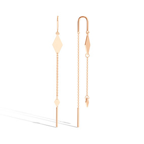 Серебряные серьги-продевки