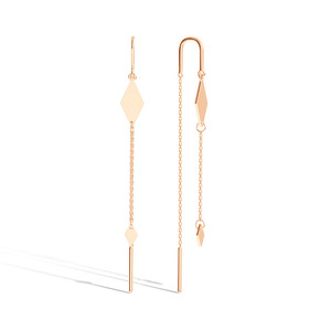 Серебряные серьги-продевки