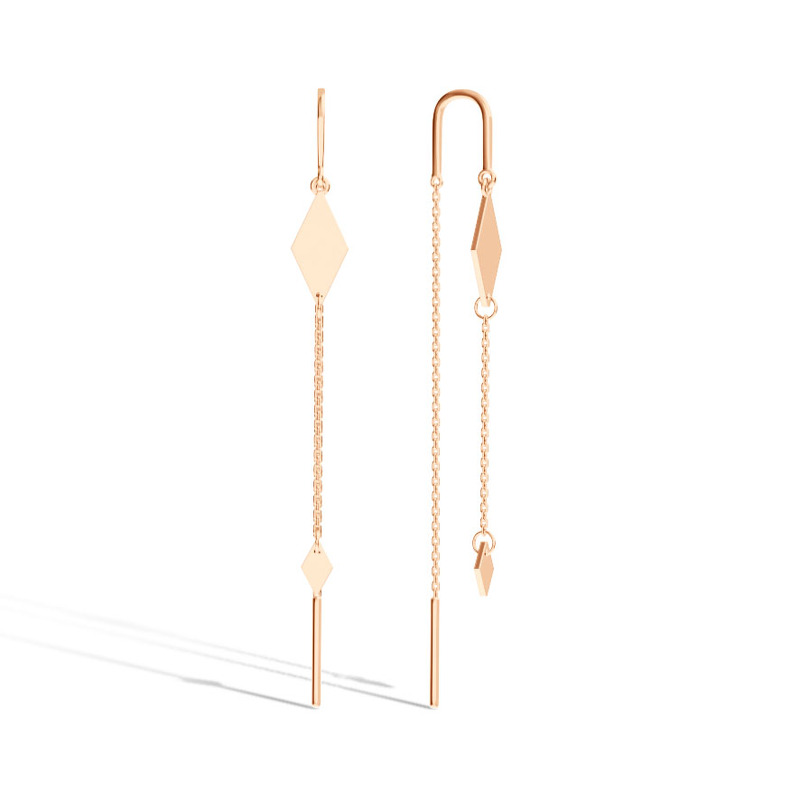 Серебряные серьги-продевки