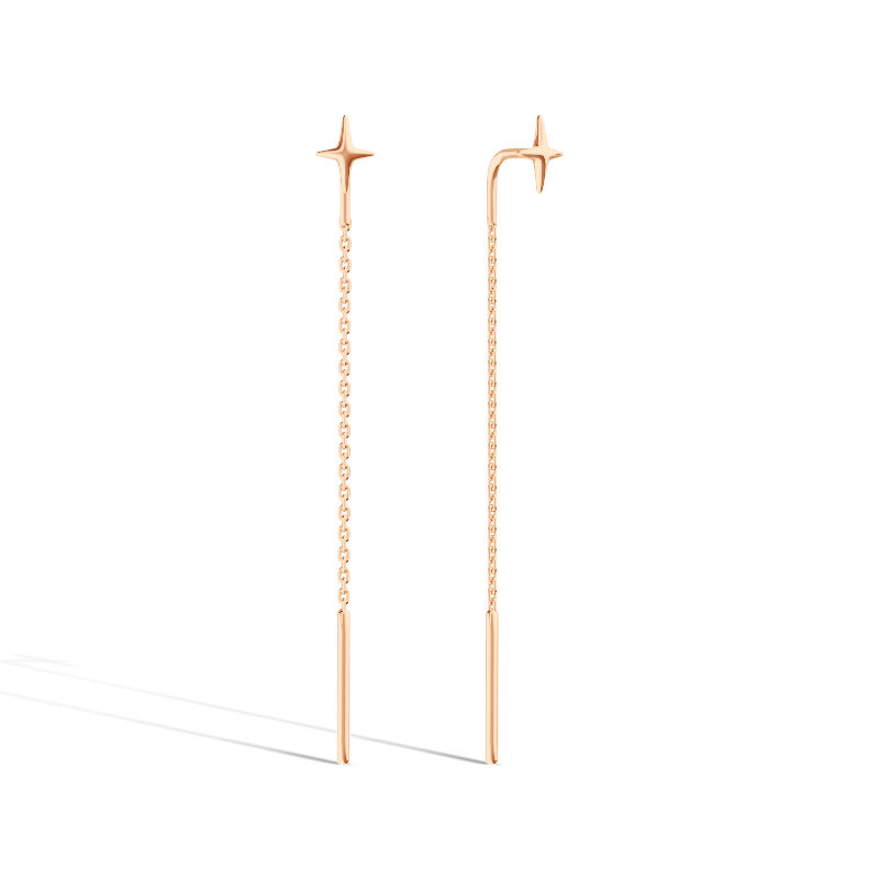 Серебряные серьги-продевки