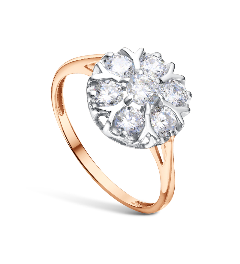 Серебряное кольцо с фианитом
