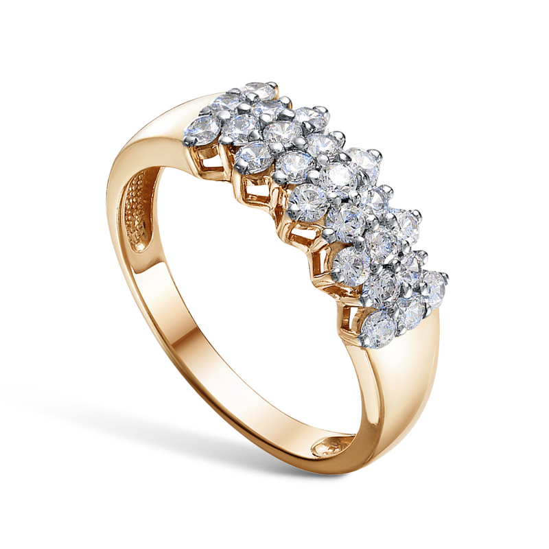 Серебряное кольцо с фианитами