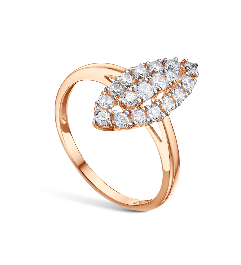 Серебряное кольцо с фианитом