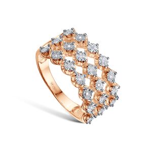 Серебряное кольцо с бриллиантами