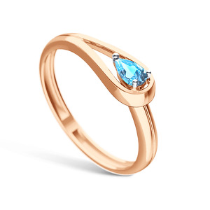 Серебряное кольцо с топазом