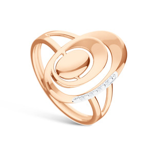 Серебряное кольцо с бриллиантами