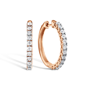 Серебряные серьги с бриллиантами