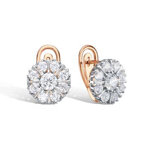 Серебряные серьги с фианитами