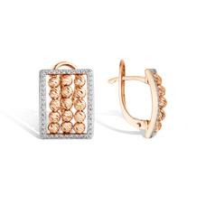 Серебряные серьги с фианитами «Дорика» 21-5154