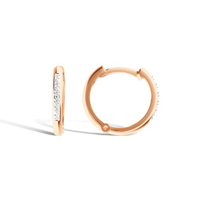 Серебряные серьги с бриллиантами