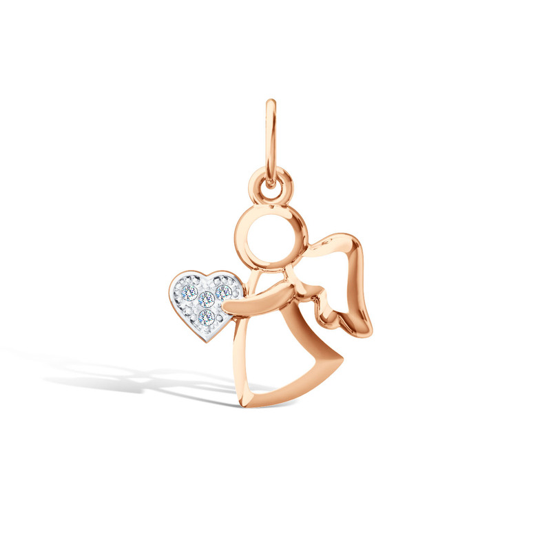 Серебряная подвеска с муассанитами