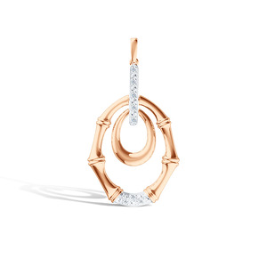 Серебряная подвеска с бриллиантами